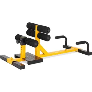 Sissy Squat Machine, 3-in-1 Deep Sissy Squat Machine with Strap Circles & Adjustable Height, Perfect for Push-up, Sissy Squat & Abs Training, Workout Equipment for Home, Gym