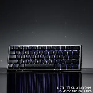 XVX Crystal Jelly R2 / Starry Night Side-Printed Translucent MDA Profile 122-Key Keycap Set for MX Switches（only keycap, not include a keyboard）