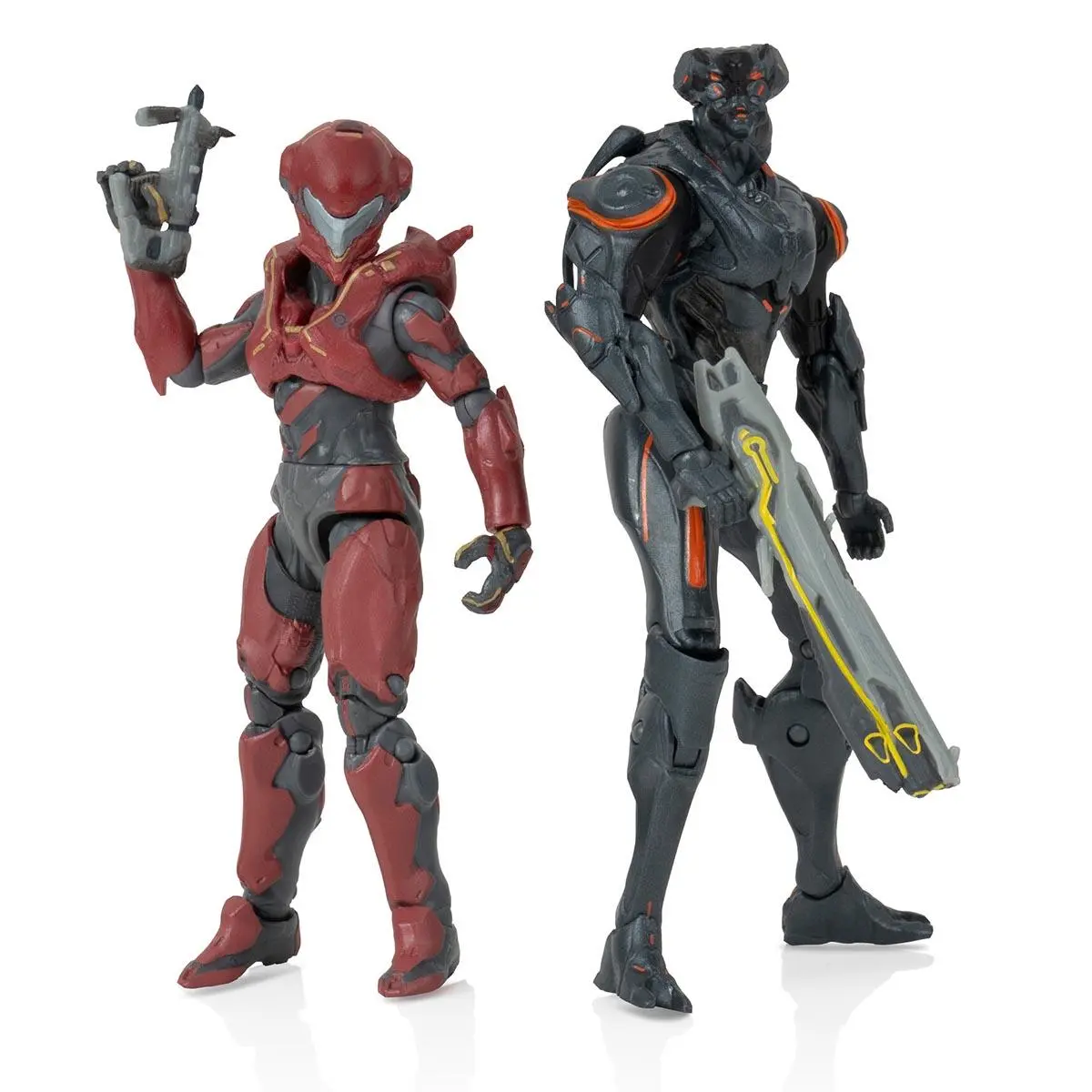 Halo Spartan Vale vs. Promethean Soldier with Three Unique Weapon Accessories, Two Environmental Bases, and Detailed Design