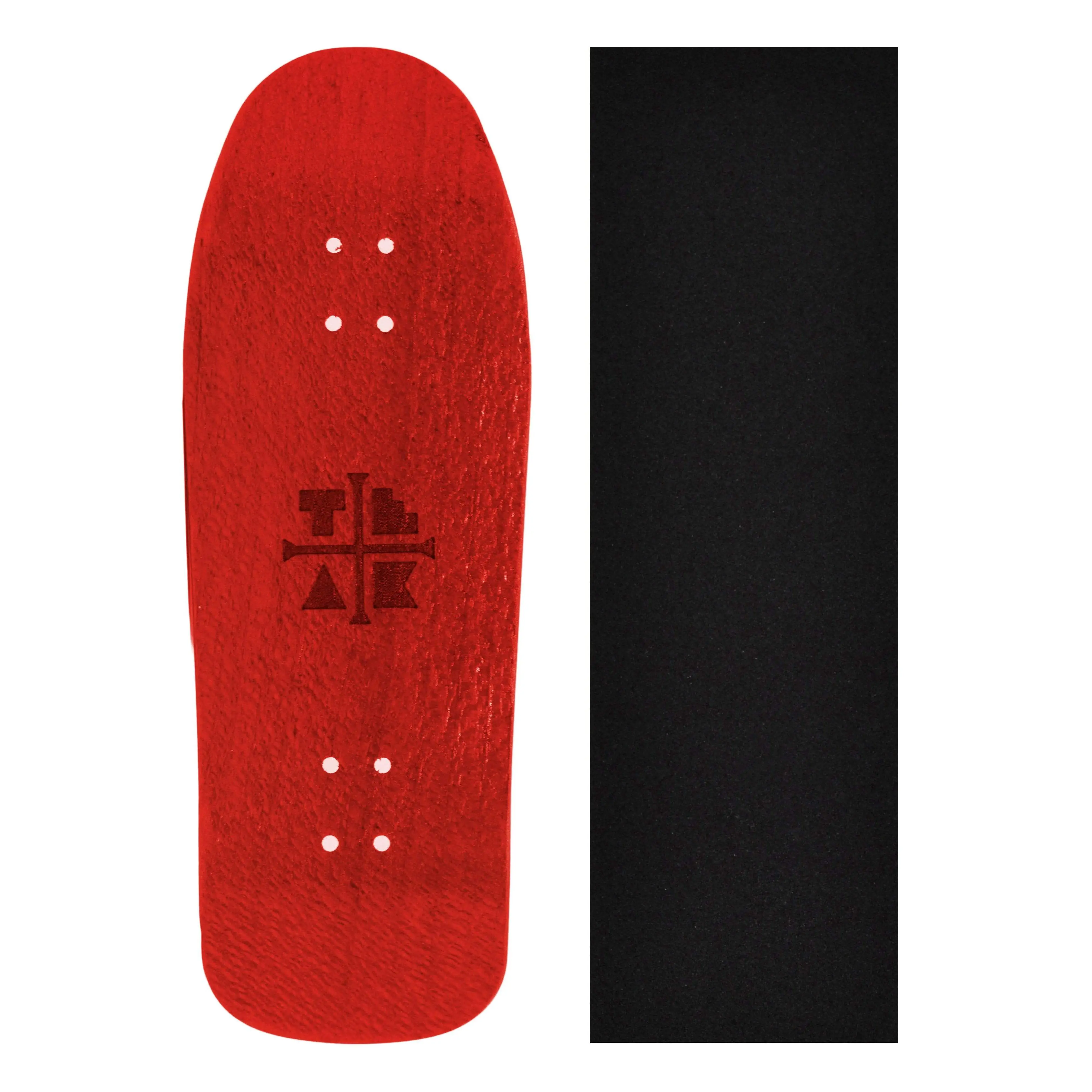 Carlsbad Cruiser Wooden Fingerboard Deck, "Cherry Red" - 34mm x 100mm