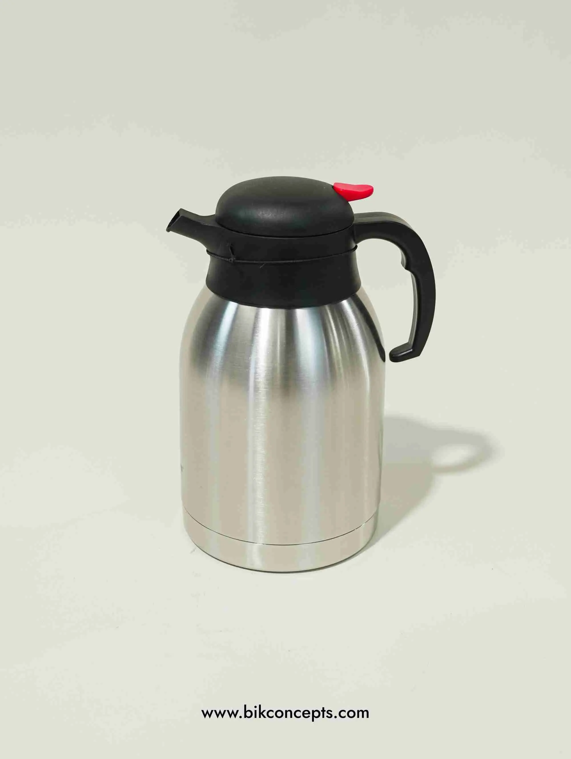 Classic Stainless Steel Vacuum Jug with Pour Lid - 2L/2.5L Insulated Thermal Carafe for Tea, Coffee Serving, Ice Cubes
