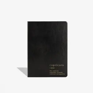 Capricorn Zodiac Lined Journal