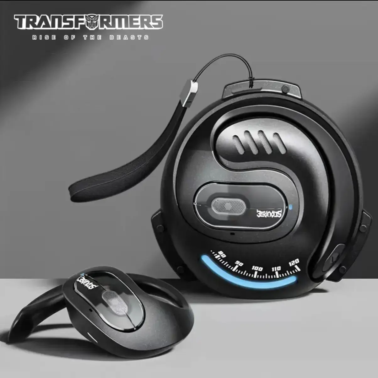 【US Local Shipping】Transformers TF-T07 Wireless Earbuds  Wireless Open Free Ear Gaming Headphones Running Sport Wireless Bluetooth Earbuds with Mic and Earhooks Compatible For Android/iOS