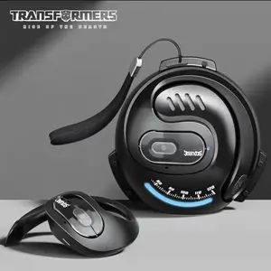 【US Local Shipping】Transformers TF-T07 Wireless Earbuds Bluetooth 5.4 Wireless Open Free Ear Gaming Headphones IPX5 Waterproof Noise Cancelling Running Sport Wireless Bluetooth Earbuds with Mic and Earhooks Compatible For Android/iOS