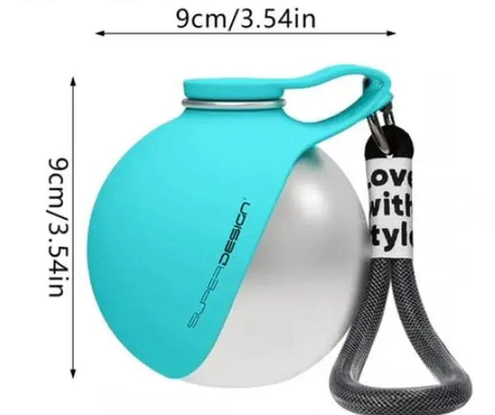 Pet 2-in-1 Reusable Travel Water Bottle - Safe, Non-Toxic, Leak-Proof, Easy-to-Carry Plastic Water Holder for Hiking, Outdoor Use, Reusable Water Bottle