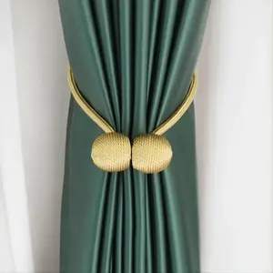1 Piece Simple Magnetic Curtain Tieback, Curtain Tie Backs For Curtains, Window Curtain Holder For Home Decoration, Window Decorations Supplies