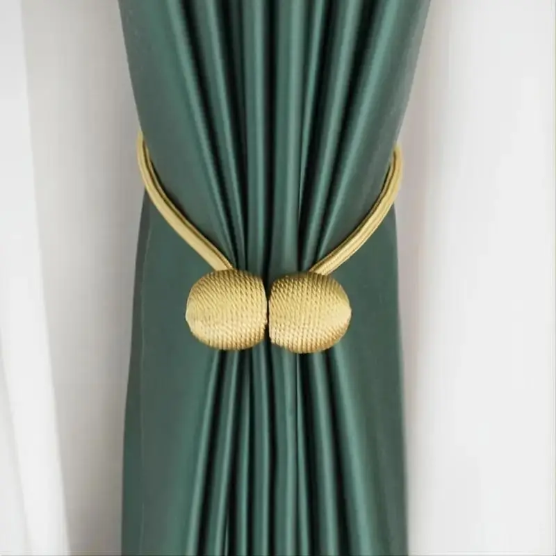 1 Piece Simple Magnetic Curtain Tieback, Curtain Tie Backs For Curtains, Window Curtain Holder For Home Decoration, Window Decorations Supplies