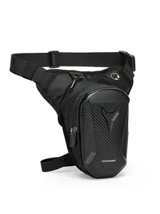 Men's Tactical Leg Bag, Multifunctional Waterproof Motorcycle Waist Pack, Outdoor Crossbody Bag, Riding Gear Accessory, Crossbody Fanny Pack, Zipper Fanny Pack, Waterproof Belt Bag, Waist Bags, PU Fanny Pack