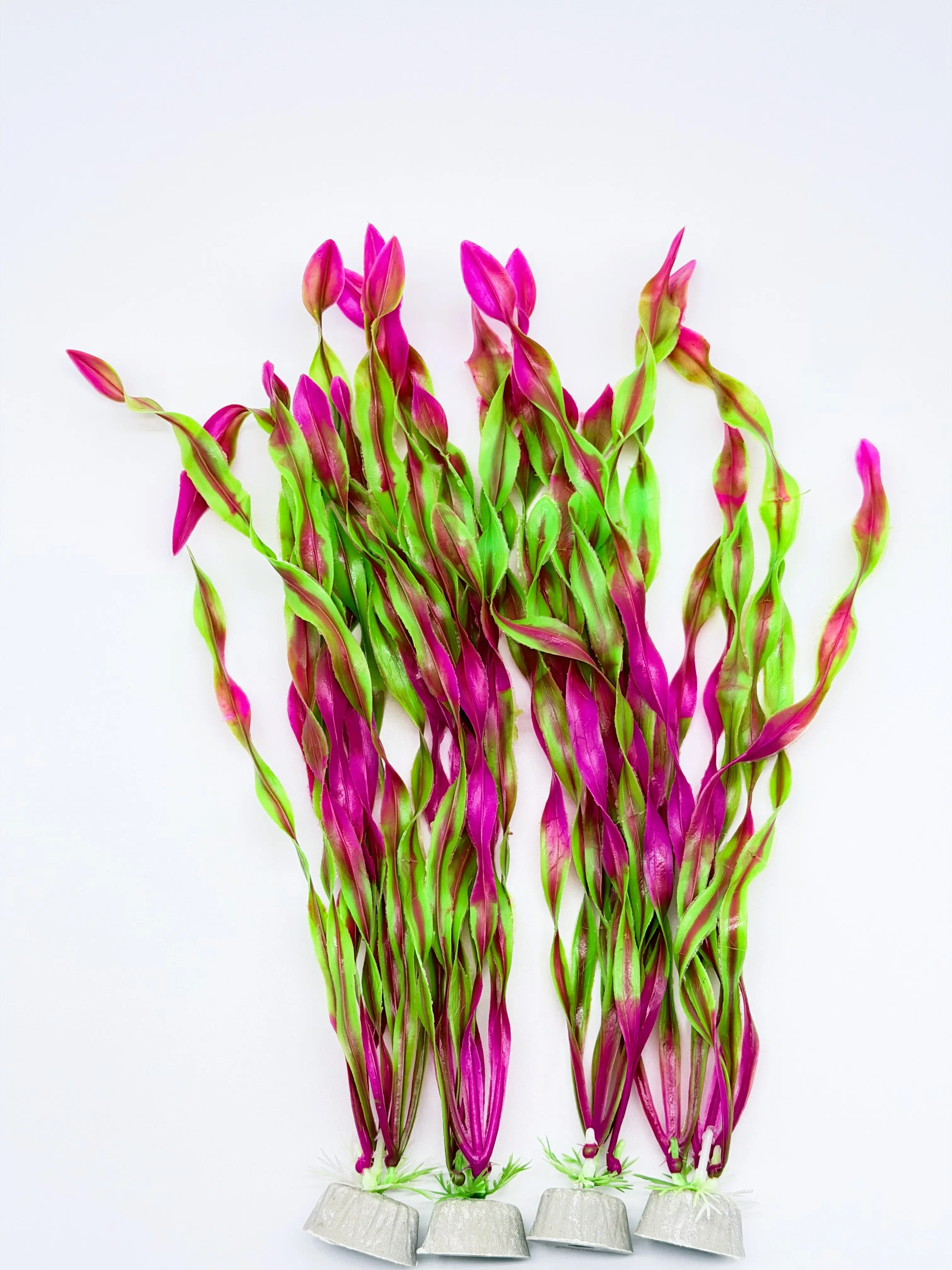 Large Vibrant Synthetic Aquarium Plants 4 Pack