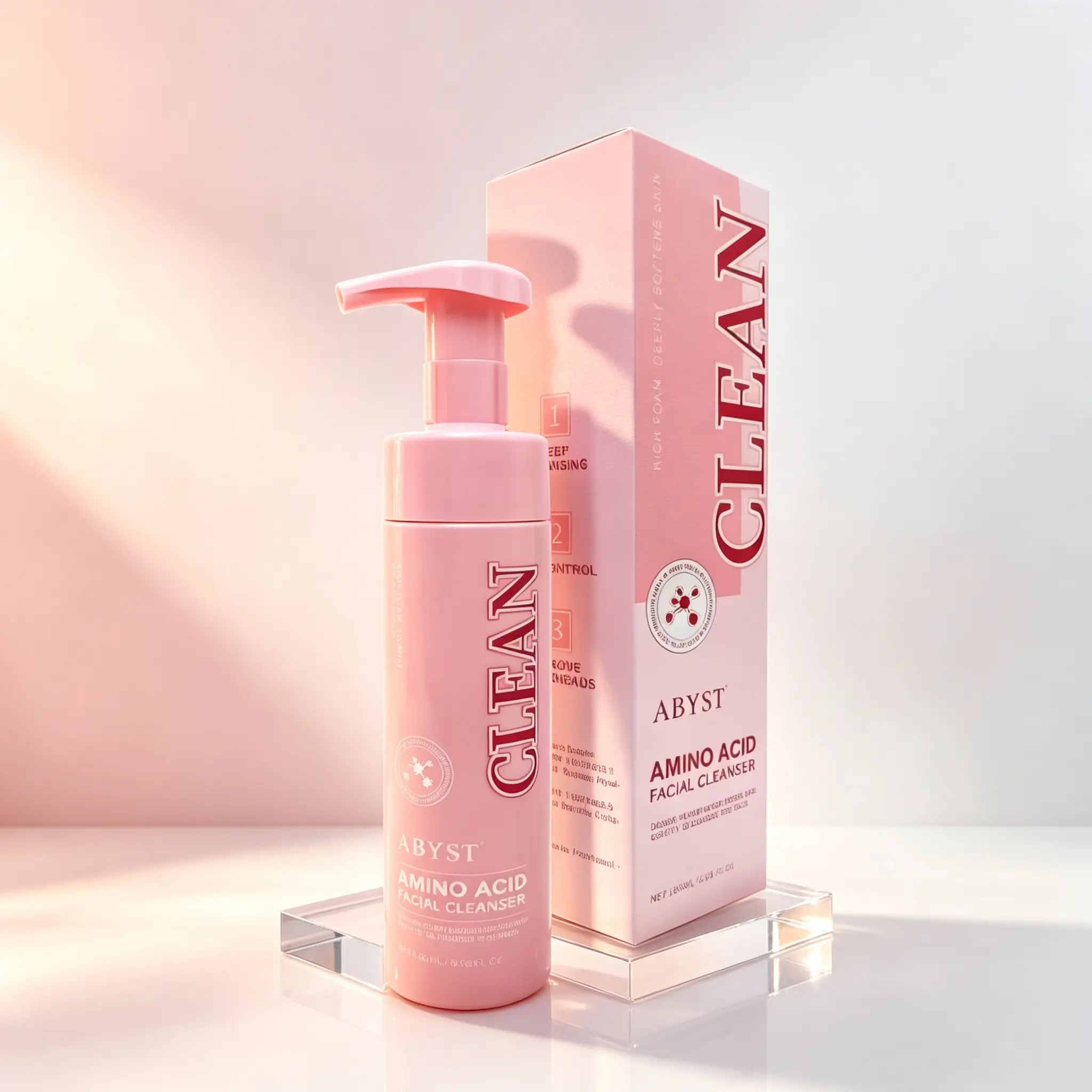 Amino Acid Facial Cleanser – Rich, Dense Foam That Gently Cleanses Without Stripping | Deeply Moisturizing Face Wash for Soft, Supple, Balanced Skin | Daily Gentle Care | 180ml