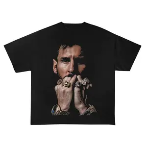 Vintage Lionel Messi T-shirt, Vintage Argentina Soccer Football Tee, Champion Rings Graphic Shirt, Retro Football Player T-shirt, Unisex Casual Outfit, Oversized Gift For Fans