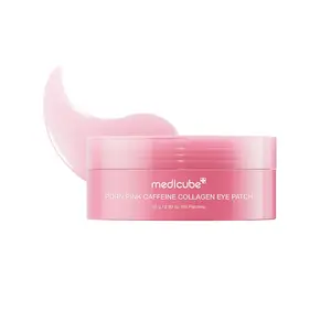 [NEW] [medicube] PDRN Pink Caffeine Collagen Eye Patch for Night CareㅣFuller-Looking Eye Area, Under-Eye Puffiness, Dark Circles Care for Smooth, Radiant & Youthful-Looking | Korean Skincare, K-Beauty