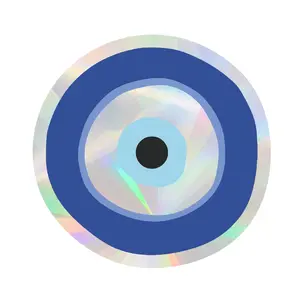 Blue Evil Eye Protection Sun Catcher Sticker