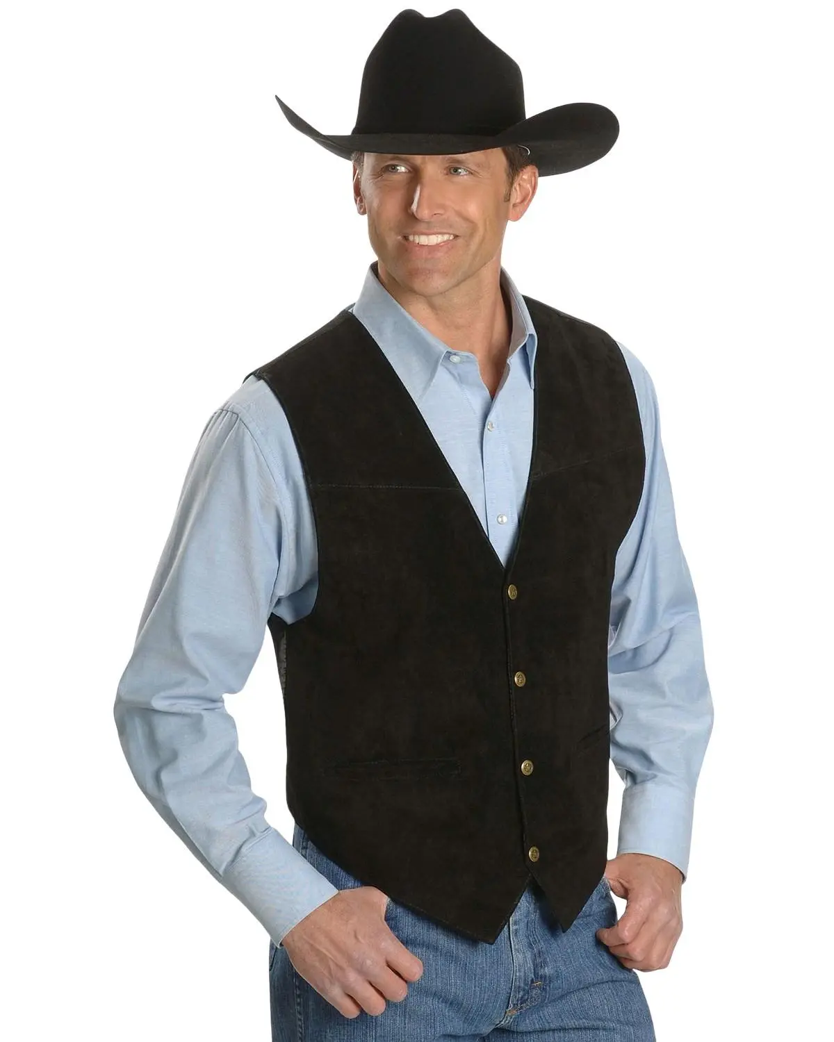 Scully Men's Suede Leather Vest - 504-67