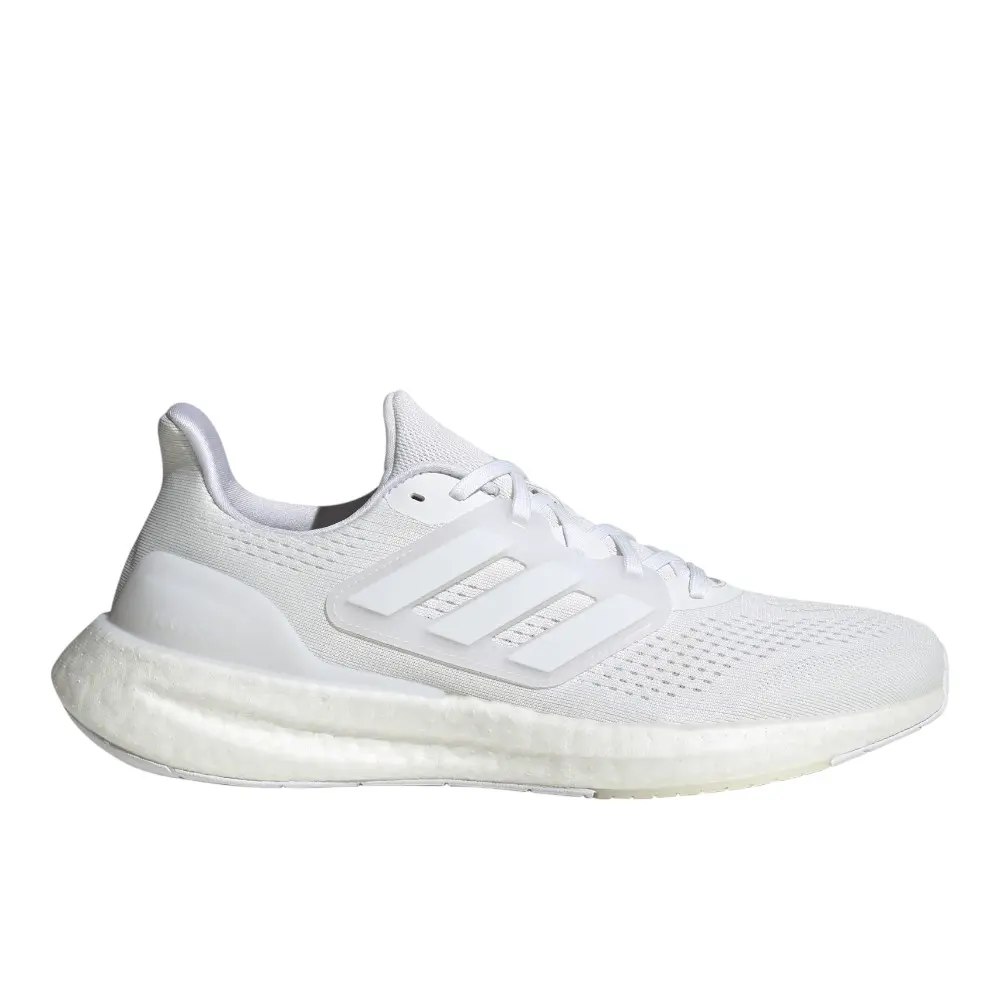 adidas Mens Pureboost 23 Running Sneakers Shoes - White adidas Mens Pureboost 23 Running Sneakers Shoes - White