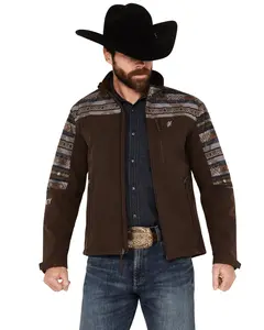 Hooey Men's Southwestern Print Softshell Jacket - Hj109braz