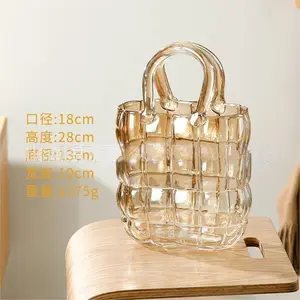 Creative Glass Vase for Handbag Decoration – Unique Miniature Art Vase