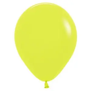 11" Sempertex Neon Yellow Balloons 100 Bag #53053