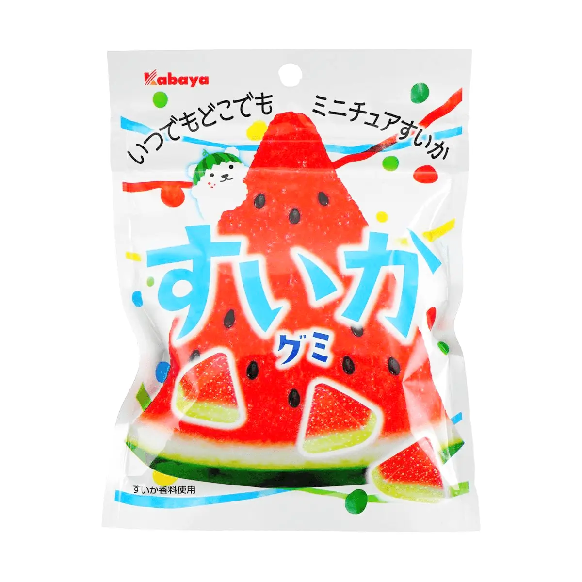KABAYA Japanese Summer Watermelon Gummies 50g - Delicious Fruity Candy