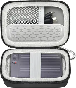 Travel Carrying Case Compatible with Plaud Note/for Plaud Note Pro AI Voice Recorder, Hard Storage Bag for Digital Voice Recorder, with Mesh Pocket & Soft Pad (Bag Only)-Black