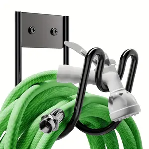 Iron Pipe Hook, Wall Mounted Soft Tube Storage Rack, Garden Balcony Organized Good Thing, Durable Metal Hanger