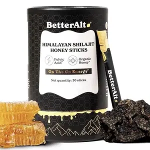 Better Alt Pure Himalayan Shilajit Sticks with Organic Honey, Naturally Sweeter.