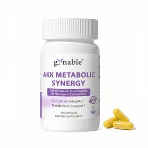 Gynable AKK Probiotic & Berberine Capsules for gut health & debloat support. With Akkermansia muciniphila, Ceylon cinnamon & chromium for weight & glucose support. 30 servings, USA made, third-party tested for purity, anti hunger pills,wt loss Summervibes