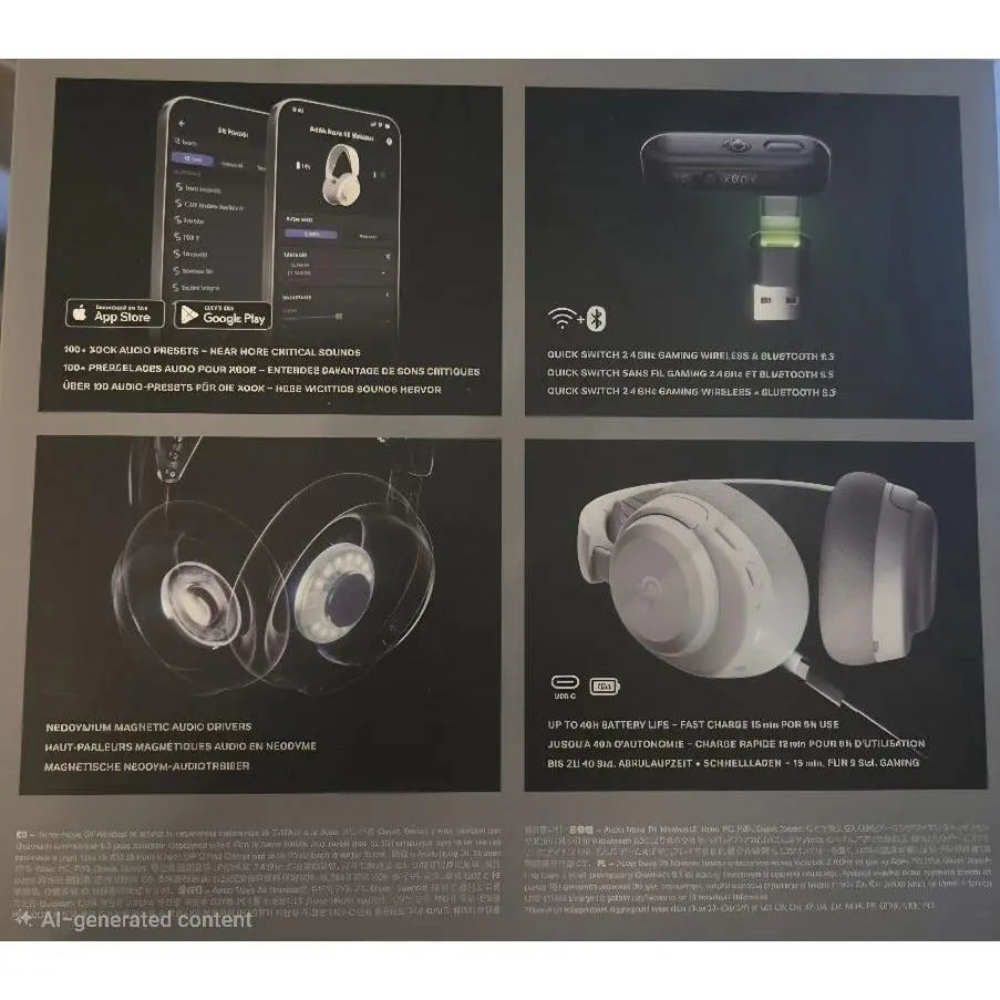 Steelseries Arctis Nova 3X Wireless Gaming Headset with 40-Hour Battery, 2.4G & Bluetooth, 100+ Xbox Audio Presets, Multi-Platform