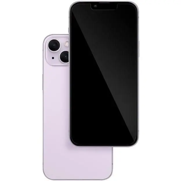 Dummy  Phone Model, Looks Like The Real Phone Dummy Case Compatible with Phone 14, Prank Stuff Decoy Pear Non-Working  Phone 14 for  (Purple)