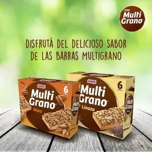 2 boxes Multi Grano Linaza or Nuez. Box with 5 pieces of 32 grams each. Net 192 grams