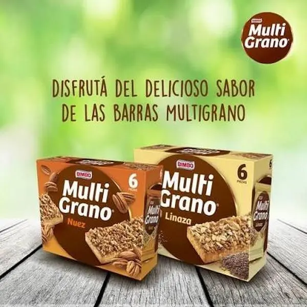 2 boxes Multi Grano Linaza or Nuez. Box with 5 pieces of 32 grams each. Net 192 grams