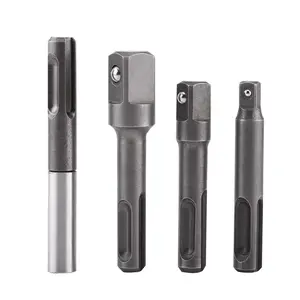 SDS Plus Extension, SDS Plus Adapter Stainless Steel, SDS Adapter Handheld Driver SDS Plus to SDS Adapter Carbon Steel for Power Drill Bit Adapter Chuck Nuts Screws 4pcs