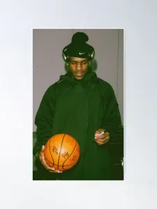 Teenage Lebron James Vintage Poster