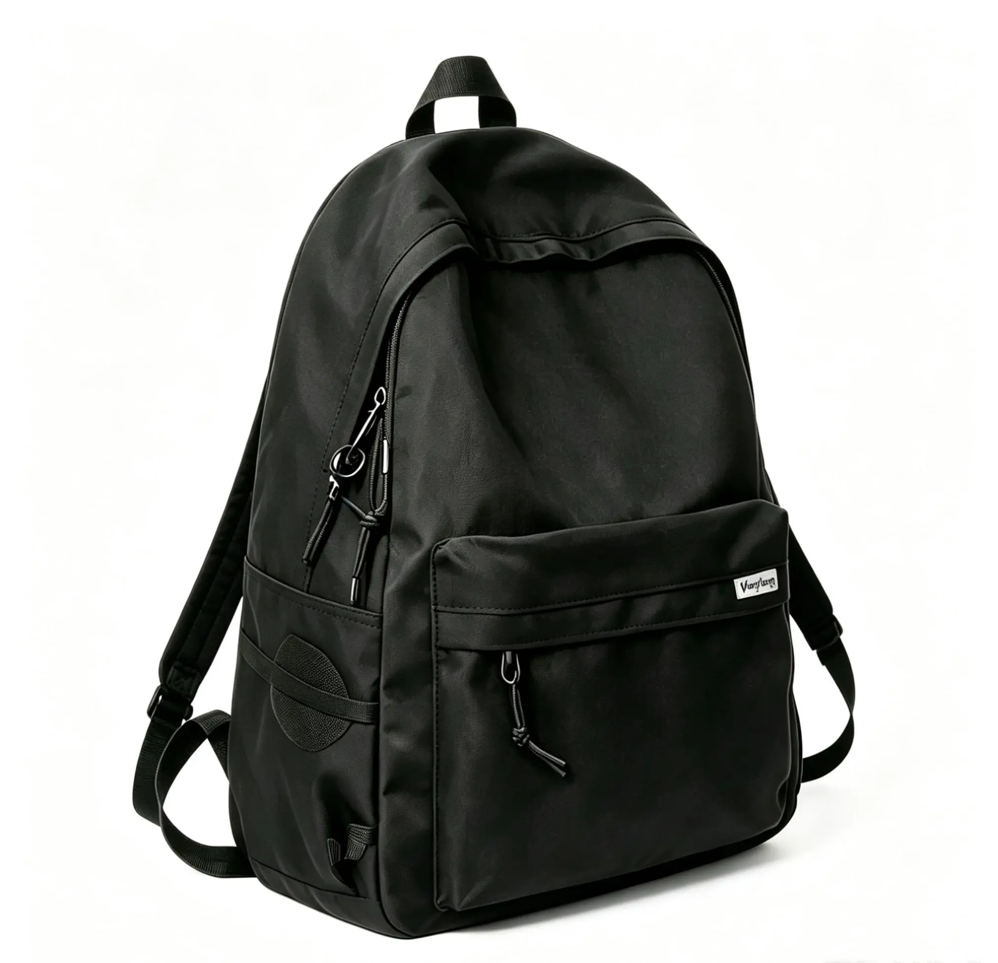 Unisex Durable Polyester Gym Bag - Lightweight, Adjustable Straps, Zippered Laptop Compartment, Sleek Black, Casual College Backpack, Backpacks for School, Ideal for Travel (Sports & Outdoor Accessories)
