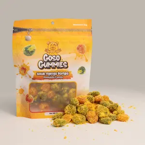 Goso Gummies Sour Mango Viral Gusher Bombs - 6oz Bag - Sour Candy
