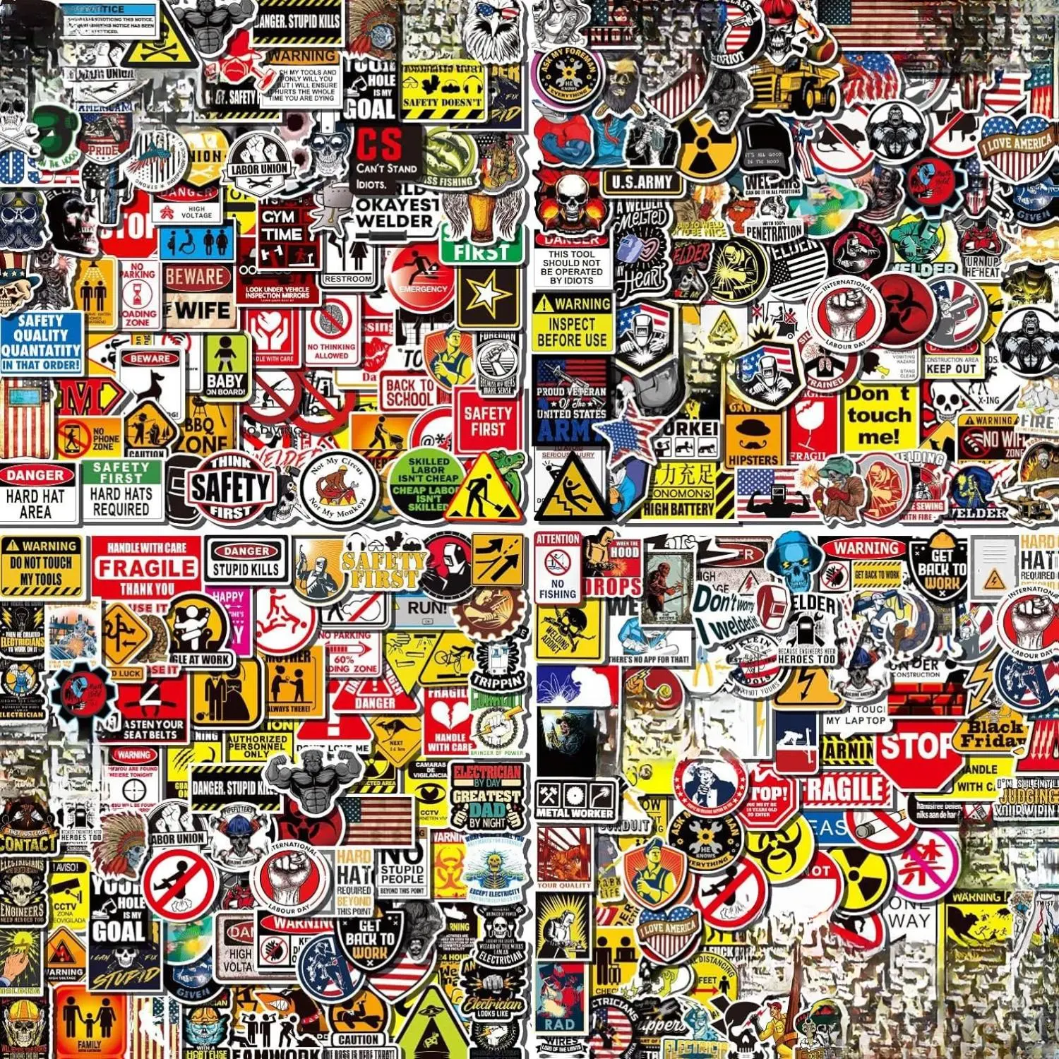 149 Pcs Blue Collar Hard Hat Stickers, Welding Stickers for Men&Adults Helmet, 100% Vinyl Helmet Sticker Construction Electrician Ironworker Oilfield Pipeliner Stickers for Funny Hard Hat Stickers for Adults Best Vinyl Sticker Deal