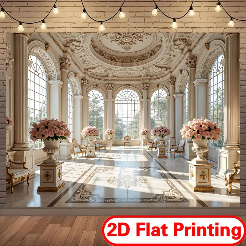 1pc 100% Polyester Premium Durable Festive Decoration Backdrop Tapestry Banners - Party Supplies, Indoor Use for Weddings, Content Creators