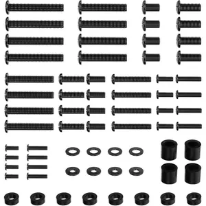 Universal TV Mount Hardware Kit M4 M5 M6 M8 Screws Fits Most 80 Inch TVs Monitors Black