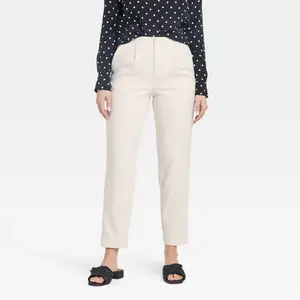 A New Day Women's Tapered High Rise Ankle Length Tailored Trousers