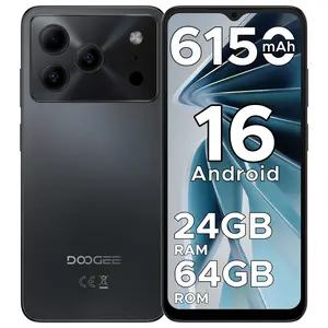 DOOGEE NOTE56 Android 16 Phone, 24GB+64GB Unlocked Cell Phone,6150mAh Battery,6.56'' HD+90Hz,8.45mm Slim Smartphone,GeminiAI NFC