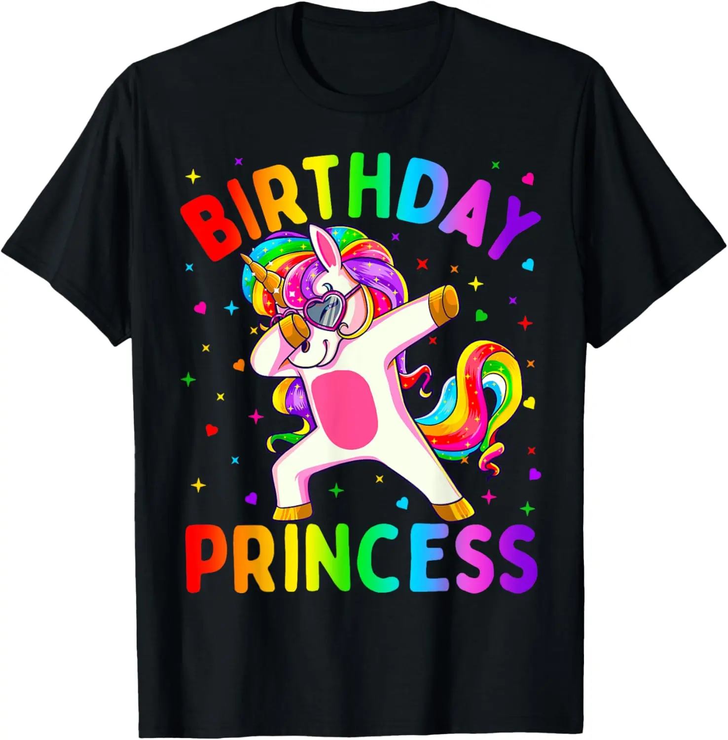 Women's 100% Cotton T-Shirt with Funny Dabbing Unicorn Graphic, Vintage Crew Neck Short Sleeve Top for Casual Streetwear, Tshirt, Everyday, Round Neck, Playful Humor, Unicorn Theme, Cute, Shortsleeve, Unicorn Dab