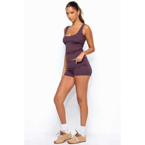 Soraia Foldover Biker Shorts