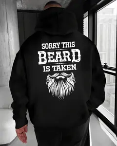 Sorry This Beard Is Taken Hoodie – Funny Bearded Men Quote T Shirt for Men – Beard Lover Humor Graphic Sweatshirt