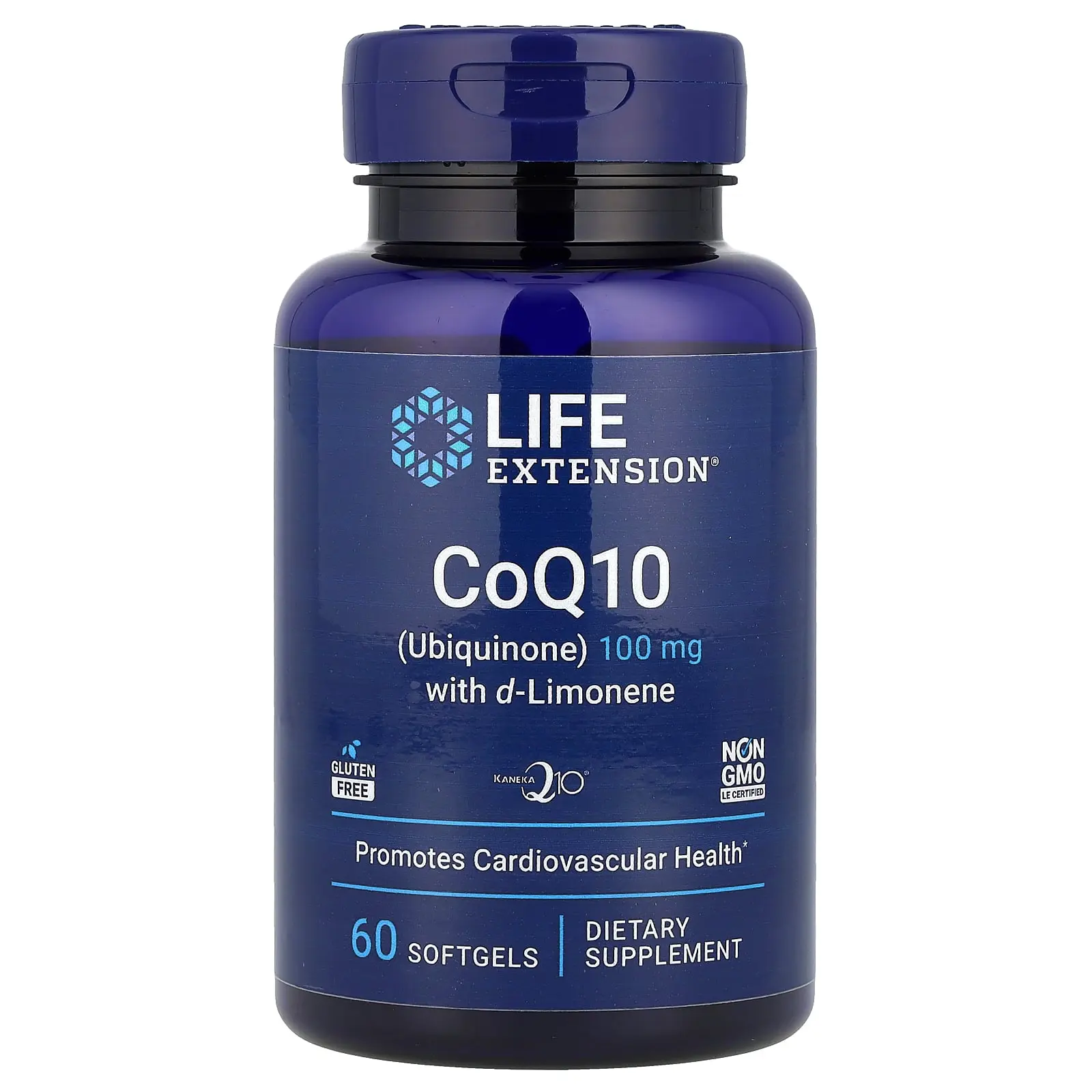 Life Extension CoQ10 (Ubiquinone) with d-Limonene, 100 mg, 60 Softgels