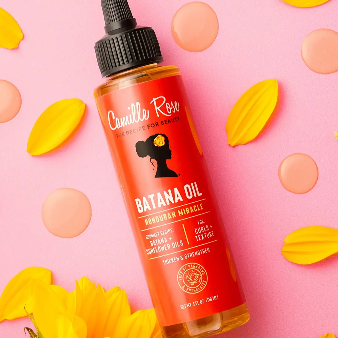 Camille Rose Batana Oil Honduran Miracle Oil, 4 oz, Scalp Oil with Honduran Batana Oil, Softness, For All Hair Types