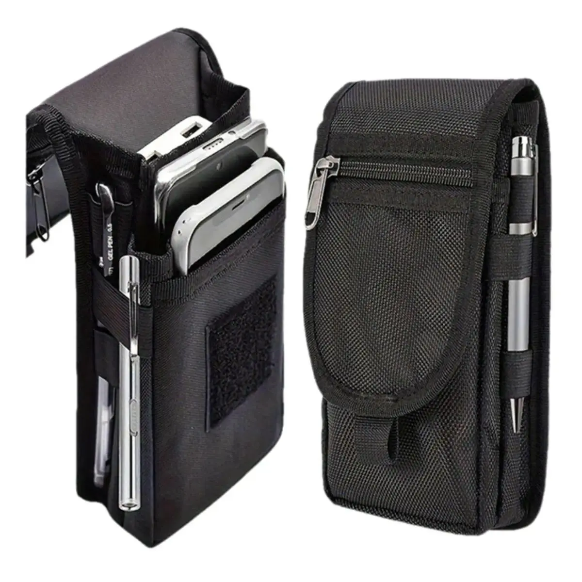 Men's Waterproof Canvas Belt Bag, Casual Solid Waist Pack with an Adjustable Strap and Multiple Pockets for Travel and Everyday Use, Waterproof Belt Bag, Versatile Bag