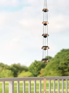 Copper Wind Chimes, Temple Wind Chime, Feng Shui Wind Chimes for Home Yard Outdoor Decoration, Decorative Garden Accessory