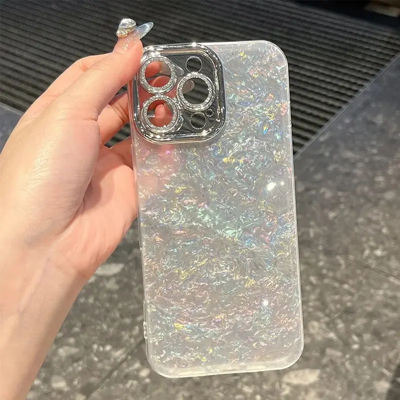 Luxurious Glitter Powder Mobile Phone Case - Shockproof Protective Accessory for iPhone 11, 12, 13, 14, 15, 16 Pro Max Series Devices, Accessories
