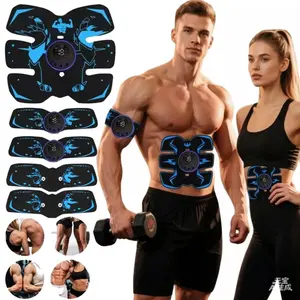 ABS Stimulator,  Muscle Stimulator for Abs, Abdominal Trainer，Ab Toning Belt,Waist and Hip/Arm/Leg Combo Trainer for Perfect Curves, Fitness Equipment for Men and Women