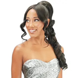 Zury Sis Miss Drawstring Split Bang Lace Part Drawstring Ponytail - RIA